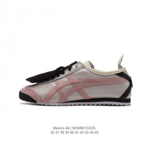 Asics 亚瑟士 男女鞋真标半码制 日产经典老牌-鬼塚虎 Onitsuka Tiger Mexico 66经典墨西哥系列复古经典百搭板鞋休闲运动鞋慢跑鞋。采用