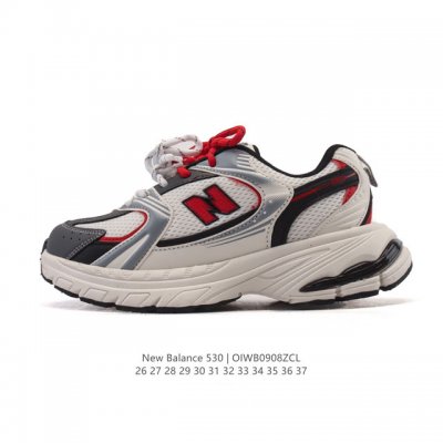 童鞋 新百伦 Nb530 New Balance 530 复跑古鞋 儿童厚底增高老爹鞋 缓震运动慢跑鞋。Nb530这鞋双确实是Nb家经复典古款式之一，以全科新技