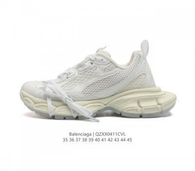 公司级balenciaga 巴黎世家 夜光款 采用环保再生超纤革与网眼织物鞋面材质 原鞋一致重度做旧效果 ，全原装eva环保去臭环型鞋垫，全新开发5层私模,搭载
