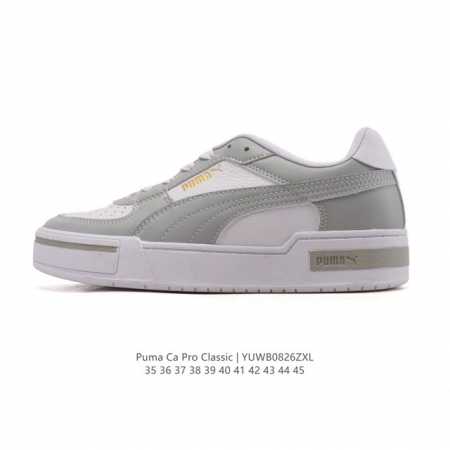 彪马 Puma Ca Pro Classic 百搭单品彪马复古休闲鞋经典男女板鞋，搭配精心设计的配色组合，营造浓郁的复古氛围。鞋面打孔细节,提升穿着时的舒适度。 - 点击图像关闭