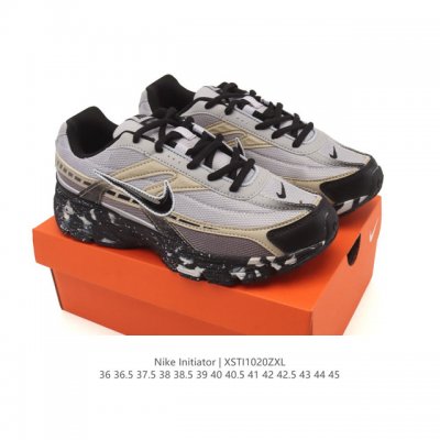 Ins爆火全新韩系古着风，回味经典 Nike 耐克Initiator Running创始者系列复古厚底增高老爹休闲运动舒适跑鞋。 货号：394055 尺码: 3