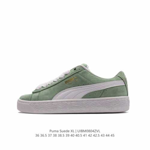 彪马puma Suede Xl 低帮复古轻便透气防滑减震休闲鞋 厚底增高运动板鞋。 尺码: 36-45含半码 货号：395205 01 编码：Uibm0804Z