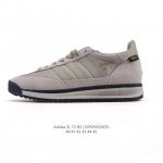 阿迪达斯Adidas Sl 72 Shoes 经典复古薄底运动鞋 T头鞋 三叶草复古休闲跑步鞋休闲运动鞋 这款经典运动鞋携复古型格，来访你的活力日常 采用舒爽帆
