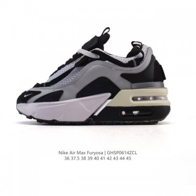 耐克 Nike Air Max Furyosa 男女子运动鞋气垫 厚底增高板鞋。采用灵感源自 90 年代疾速跑鞋的前卫外观，以新颖巧思大胆演绎时尚风范与舒适性能