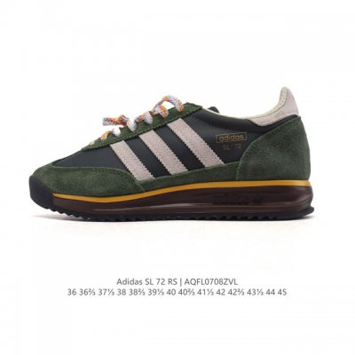 公司级 阿迪达斯Adidas Sl 72 Shoes 经典复古薄底运动鞋 T头鞋 三叶草复古休闲跑步鞋休闲运动鞋 这款经典运动鞋携复古型格，来访你的活力日常 采