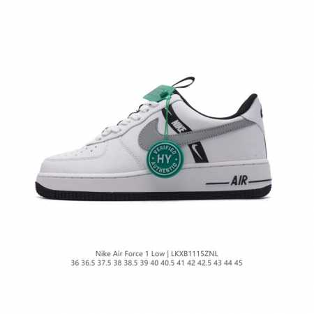 公司级 附赠送logo清洁刷 Af1耐克 Nike Air Force 1 ‘07 Low 空军一号 厚底增高百搭休闲运动板鞋 原楦头原纸板 打造纯正空军版型， - 点击图像关闭