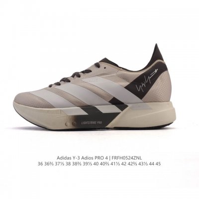 公司级 阿迪达斯 Adidas Adizero Adios pro 4 舒适防滑耐磨 低帮 休闲跑步鞋 男女同款厚度增高老爹鞋 金属银 2025年 Adidas