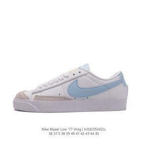 耐克 Nike Blazer Low '77 Vntg 男女子运动板鞋 重现低调风格和经典篮球外观，依托经典简约魅力和舒适性能，备受街头时尚赞誉。华美翻毛皮细节