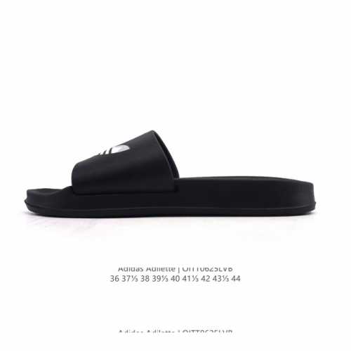 阿迪达斯 Adidas 三叶草拖鞋男鞋女鞋夏季新款Adilette Pride运动拖鞋透气休闲凉拖鞋厚底外穿一字拖鞋 套入式设计 合成鞋面 舒适鞋床 合成外底