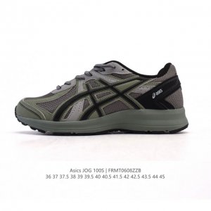 亚瑟士 Asics 跑步鞋男女鞋 Jog S 宽楦4E舒适透气运动 复古百搭 网布人造革防滑 低帮 休闲跑步鞋 男女同款 Jog S｜小众宝藏款最近被好多韩国博