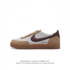 耐克板鞋 生胶米白 复古板鞋j.Crew X Nike 联名 Killshot Ii Leather 男女休闲复古运动鞋 采用米白色皮革制作鞋身，大号swoos