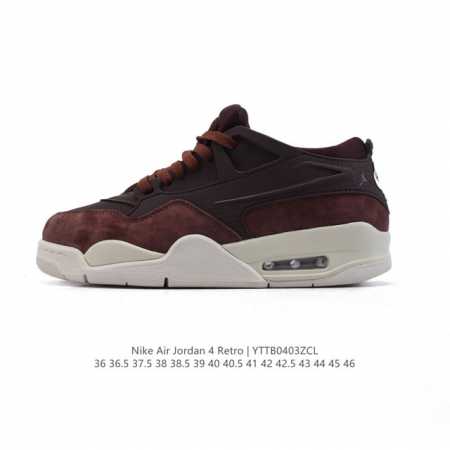 耐克 Nike Air Jordan 4 Retro Og迈克尔 乔丹Aj4代乔4 低帮复古休闲运动文化篮球鞋。秉承轻量化的速度型篮球鞋设计思想完成设计，降低重 - 点击图像关闭