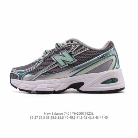 New Balance Mr740 Nb新百伦系列复古老爹风休闲运动慢跑鞋。采用轻质牛剖革拼接透气网眼衬垫织物鞋面材质 T-Beam大底提供足步弓支撑 保持步态 - 点击图像关闭