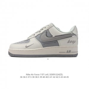 耐克 Nike Air Force 1 '07 Low 空军一号含气垫 小白鞋 低帮百搭厚底增高休闲运动板鞋。柔软、弹性十足的缓震性能和出色的中底设计，横跨复古