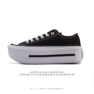 Converse 低帮 厚底增高男女士运动鞋 匡威全明星复古 休闲百搭板鞋 经典透气帆布面慢跑鞋。这个系列是匡威最古老的系列了。是匡威品牌公司 8年成立以来就有