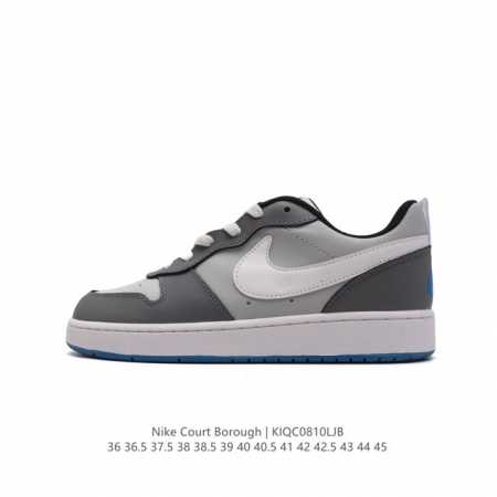 耐克 Nike Court Borough Low 2 Gs 小空军 低帮百搭透气休闲运动板鞋男女鞋。经典耐用的设计，兼顾舒适脚感和出众风范，演绎匠心之作。结构 - 点击图像关闭