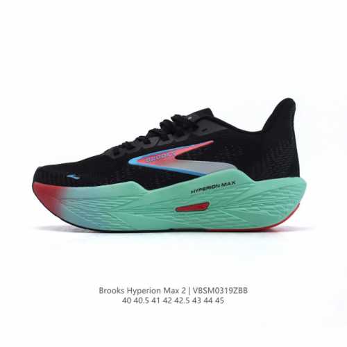 200 【公司级】布鲁克斯Brooks马拉松竞速专业跑步鞋透气缓震男鞋 Hyperion Max 2 旋风 【男/平衡】烈风2采用布鲁克斯全新升级后的中底技术，