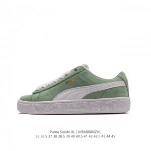 彪马puma Suede Xl 低帮复古轻便透气防滑减震休闲鞋 厚底增高运动板鞋。 尺码: 36-45含半码 货号：395205 01 编码：Uibm0804Z