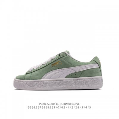 彪马puma Suede Xl 低帮复古轻便透气防滑减震休闲鞋 厚底增高运动板鞋。 尺码: 36-45含半码 货号：395205 01 编码：Uibm0804Z