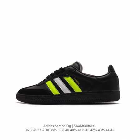 阿迪达斯 德训鞋 Adidas Originals Samba Og Shoes 经典运动鞋小白鞋 T头鞋 彰显休闲摩登风情的时尚经典鞋。它诞生于50年代的足球 - 点击图像关闭