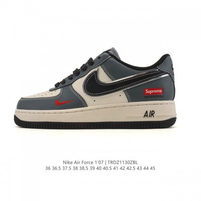 耐克 Nike Air Force 1 '07 Low 空军一号含气垫 小白鞋 低帮百搭厚底增高休闲运动板鞋。柔软、弹性十足的缓震性能和出色的中底设计，横跨复古