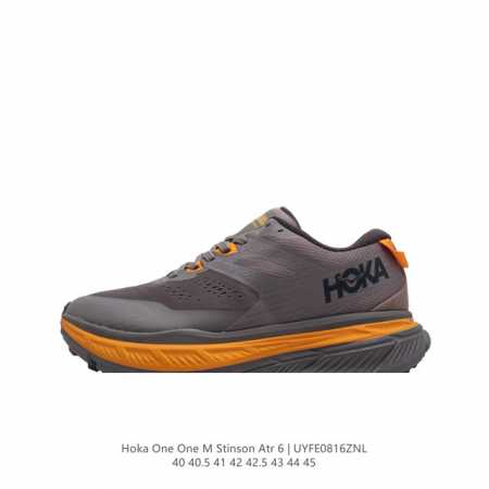 公司级 Hoka One One 斯廷森stinson Atr 6 轻便透气缓震耐磨男款全地形越野跑步鞋 挑战者全地形6减震平衡越野跑鞋 这款鞋的定位是提供多功 - 点击图像关闭