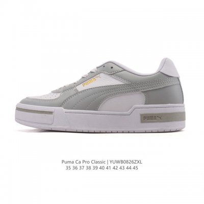 彪马 Puma Ca Pro Classic 百搭单品彪马复古休闲鞋经典男女板鞋，搭配精心设计的配色组合，营造浓郁的复古氛围。鞋面打孔细节,提升穿着时的舒适度。