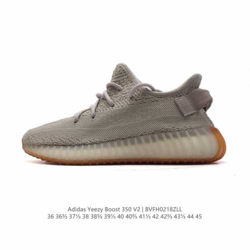 Adidas 阿迪达斯 Yeezy Boost 350 V2 椰子 巴斯夫 休闲透气缓震舒适 百搭轻便中底慢跑鞋 椰子鞋经典运动鞋中性跑鞋，是Adidas Ye