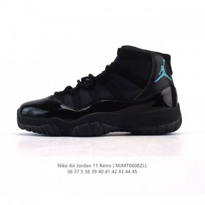 耐克乔丹11代 Nike Air Jordan 11 Retro 复刻男女运动鞋 Aj11代经典设计，深受球员与球迷喜爱。Jordan 乔丹 采用漆皮牛培革鞋面