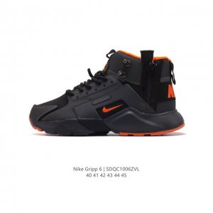 Nike 耐克 Air Huarache Gripp Sail华莱士漂移6代篮球鞋 束脚拉链机能高帮运动慢跑鞋。与元年款huarache相比，其体积更大，结构感