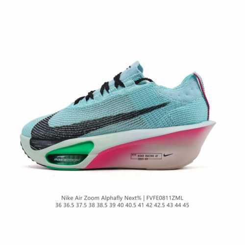 公司级 耐克 Nike Air Zoom Alphafly Next% 3代 马拉松三代 原标原盒真碳纤维 真Zoom X 气垫正确版型！鞋面采用更轻质更透气的