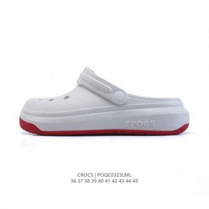 90 【公司级】Crocs 沙滩洞洞鞋 男女士休闲厚底增高凉拖鞋 卡骆驰明星同款 厚底增高凸显大长腿沙滩鞋 选择尺码时 建议选大一码 脚感更舒适 这款没有鞋盒
