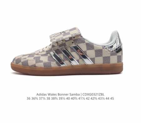 阿迪达斯 联名 Wales Bonner X Ad Originals Samba Classic Silver Metallic桑巴舞系列绅士德训足球风百搭低 - 点击图像关闭