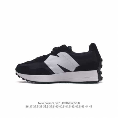 真标 Nb 新百伦 New Balance 327系列复古休闲运动慢跑鞋时尚男女运动鞋 以更纯粹的复古风格设计打造的全新造型 侧身还以解构设计，将 N 字标志以 - 点击图像关闭