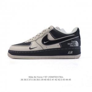 260 公司级 Af1耐克 Nike Air Force 1 ‘07 Low 空军一号 2025年 新款 北面北脸联名 厚底增高百搭运动板鞋 原楦头原纸板 打造