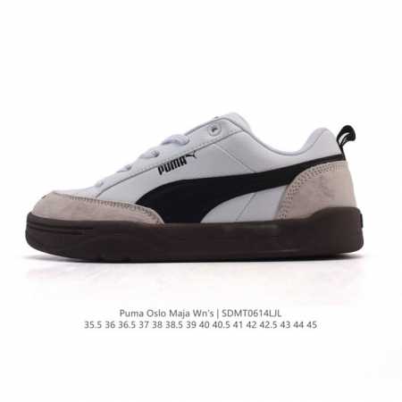 降价原价 元 Puma 彪马 Oslo Maja Wn's 2025年新款 小白鞋 厚底增高运动休闲板鞋 复古经典板鞋时尚小白鞋。原楦原纸版开发，采用固色翻毛皮 - 点击图像关闭