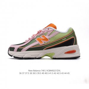 New Balance Mr740 Nb新百伦系列复古老爹风休闲运动慢跑鞋。采用轻质牛剖革拼接透气网眼衬垫织物鞋面材质 T-Beam大底提供足步弓支撑 保持步态