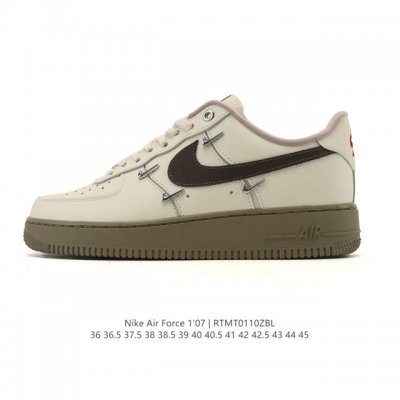 公司级 Af1耐克 Nike Air Force 1 ‘07 Low 空军一号 厚底增高百搭运动板鞋 原楦头原纸板 打造纯正空军版型，专注外贸渠道 全掌内置蜂窝