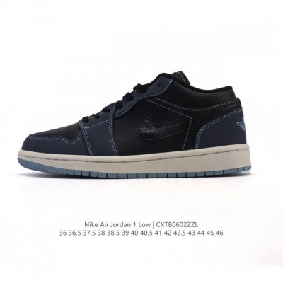 耐克 乔丹Air Jordan 1 Low Aj1 乔1 乔丹1代Aj1 低帮复古文化休闲运动篮球鞋。从1985 年面世的元年款汲取设计灵感，采用简洁大方的经典