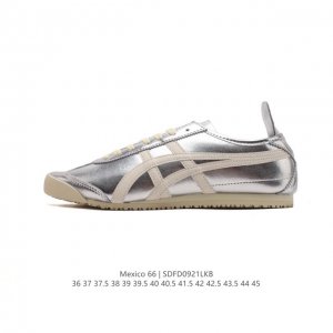 真标 Asics 亚瑟士 男女鞋真标半码制 配足弓鞋垫 日产经典老牌-鬼塚虎 Onitsuka Tiger Mexico 66经典墨西哥系列复古经典百搭板鞋休闲