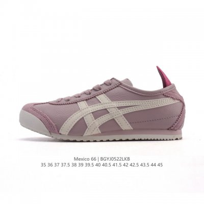 asics 亚瑟士 女鞋真标半码制 配足弓鞋垫 日产经典老牌-鬼塚虎 Onitsuka Tiger Mexico 66经典墨西哥系列复古经典百搭板鞋休闲运动鞋慢