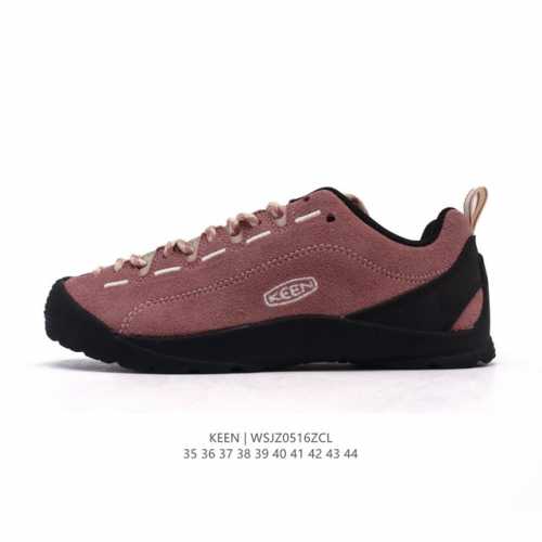 美国人气户外品牌-科恩Keen Jasper Rocks Sp贾斯珀都市系列复古低帮系带户外风露营徒步登山运动训练鞋 原楦型开发纸版 采用固色翻毛皮鞋面材质 内