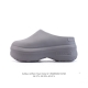 公司级 阿迪达斯 Adidas Adifom 夏季沙滩涉水百搭休闲拖凉拖鞋 超厚底增高 女鞋包头凉拖鞋。采用超轻95% 注塑 Eva塑料,5%泡沫塑料发泡缓震物