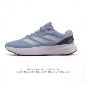 新品 阿迪达斯 Adidas Duramo Rc训练备赛轻盈跑步运动鞋男女同款2025年新款 厚底增高老爹鞋 这双跑步鞋的鞋面采用了合成革 pu和织物材料 这样