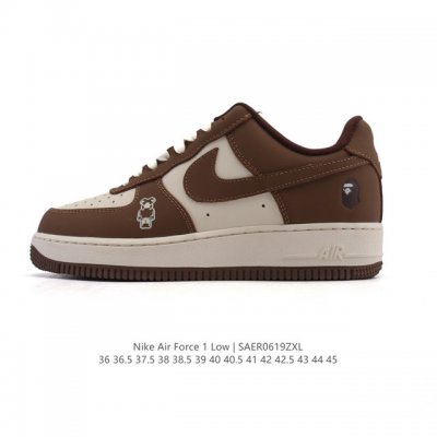 降价原价300元 耐克 Nike Air Force 1 '07 Low 2025新年新款 蛇年限定 空军一号含气垫 小白鞋 低帮百搭厚底增高休闲运动板鞋。柔软