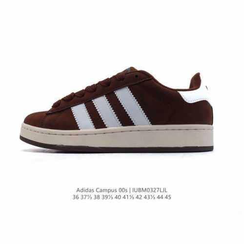 100 adidas阿迪达斯.三叶草Campus 00S 面包鞋复古休闲板鞋。千禧回潮！Adidas Campus 00S 经典再现！面包化的Campus鞋款在