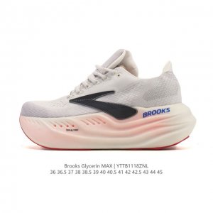 公司级 布鲁克斯 Glycerin Max 超级甘油:舒适的增高神器！Brooks Glycerin Max是一款极具突破性的顶级缓震运动跑鞋，由百年专业跑鞋品