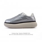 新品 Onitsuka Tiger 鬼塚虎 Delecity 鞋帮高度 低帮 功能 平衡,支撑,增高,耐磨 运动系列 时尚休闲松糕跟 厚底增高小白鞋。Onits