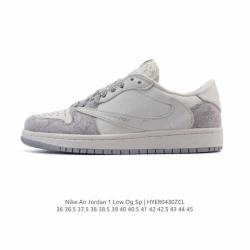 真标 耐克 Nike Air Jordan 1 Low Og Sp Military Blue Aj1乔1倒勾 2025年新款 蛇年新款 低帮篮球鞋 路易威登联