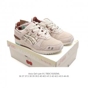 公司级 ASICS 亚瑟士 GEL-LYTE III 运动鞋 男女休闲鞋复古运动鞋轻便舒适简约复古又百搭。材质选择了大面积麂皮与网眼面料打造，保证了质感与透气性
